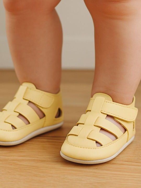 Bobux Βρεφικά Πέδιλα Αγκαλιάς Κίτρινα Soft Sole