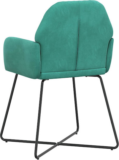 Velvet Turquoise Dining Armchairs 4 Pieces 55x50x84 cm