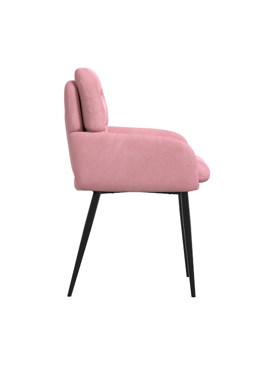 Samt Ess- und Küchenstühle Rosa 2 Stück 59x59.5x90cm