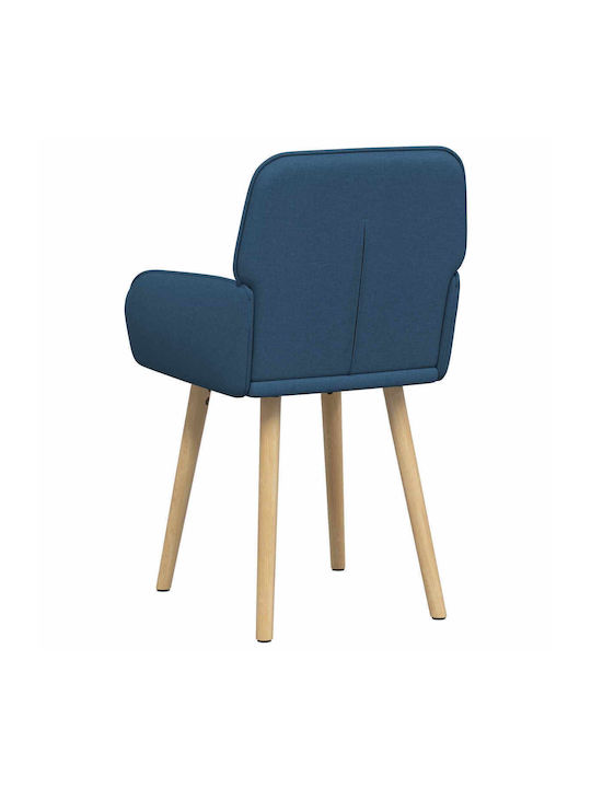 Dining Armchairs With Blue Fabric Upholstery 2 Pieces 56.5x50x87.5cm