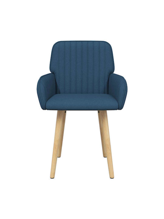 Dining Armchairs With Blue Fabric Upholstery 2 Pieces 56.5x50x87.5cm