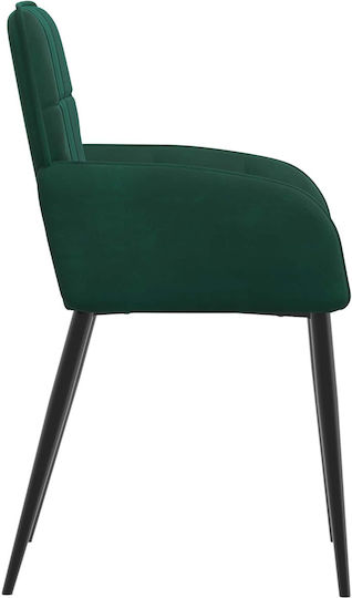 Velvet Green Dining Armchairs 2 Pieces 57x50x85 cm