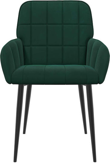 Velvet Green Dining Armchairs 2 Pieces 57x50x85 cm