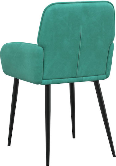 Samt Ess- und Küchenstühle Türkis 4 Stück 57x50x85cm