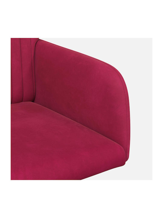 Velvet Red Dining Armchairs 2 Pieces 55x50x84cm