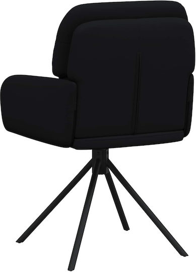 Ess- und Küchenstühle mit Künstliches Leder Schwarz 4 Stück 59x59.5x90cm