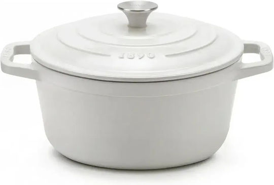 HKoenig Round Cast Iron Dutch Oven 33.5cm 4.7lt