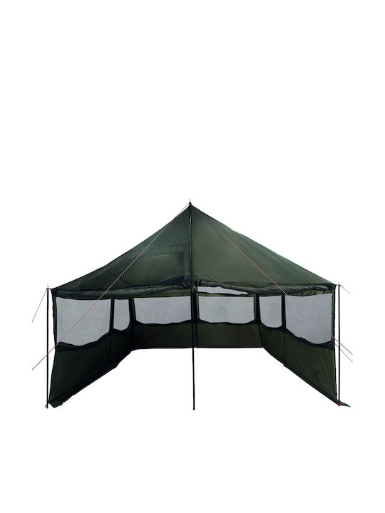 vidaXL Gazebo Pliabil De Grădină Verde 4.5x4m
