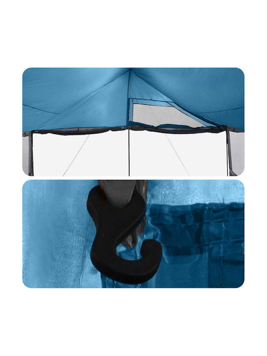 vidaXL Zusammenklappbares Garten Gazebo Blau 4,5x4m