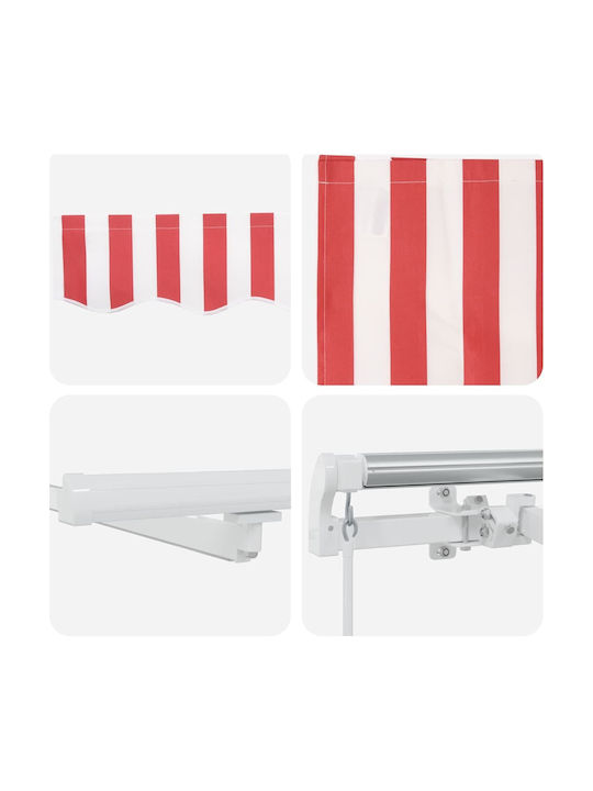 vidaXL Terrasse Zelt mit LEDs Rote 4x3.5m