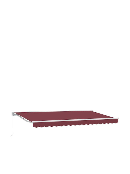 vidaXL Cort Terasă Burgundy x2m