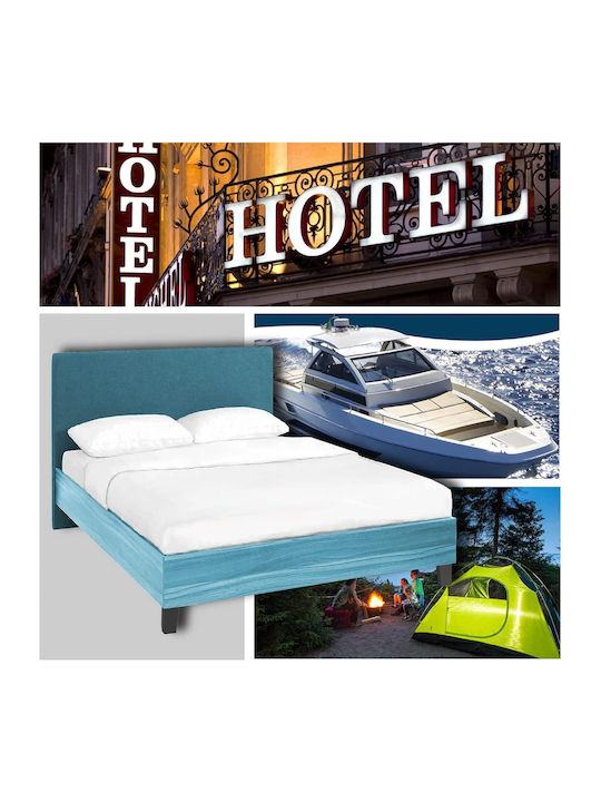 Sheet Set with 2 Pillowcases King Size with Elastic 180x200+35cm. 007081011χ91χ15 4pcs