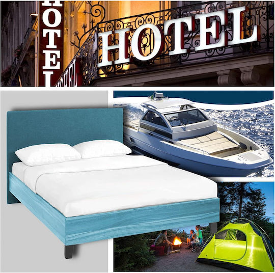 Sheet Set with 2 Pillowcases King Size with Elastic 180x200+35cm. 007081011χ91χ15 4pcs