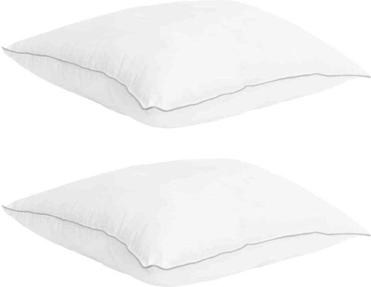 vidaXL Σετ Πάπλωμα Υπέρδιπλο 220x260εκ. Λευκό 250 GSM