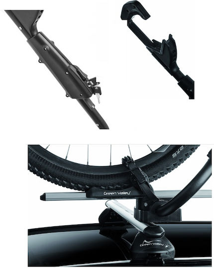 Green Valley Fast Rider Silver Aluminum Roof Bike Rack Bar 1 Bicycle 160.659