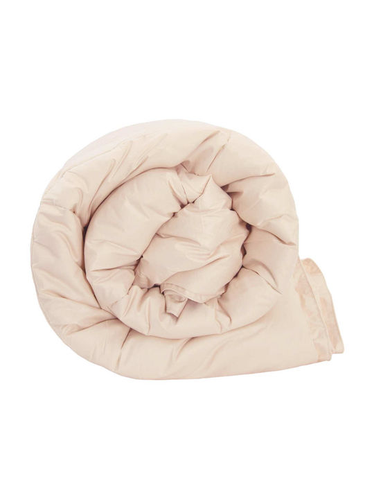 vidaXL Einzelbettdecke 155x220cm Beige