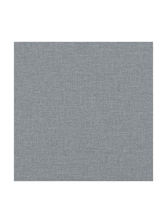 Stoff Fußhocker Hellgrau 55x35x41cm