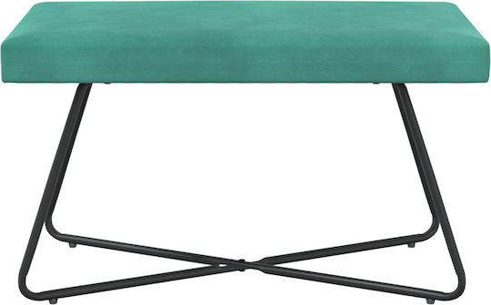 Samt-Tabouret Türkis 80x40x45cm