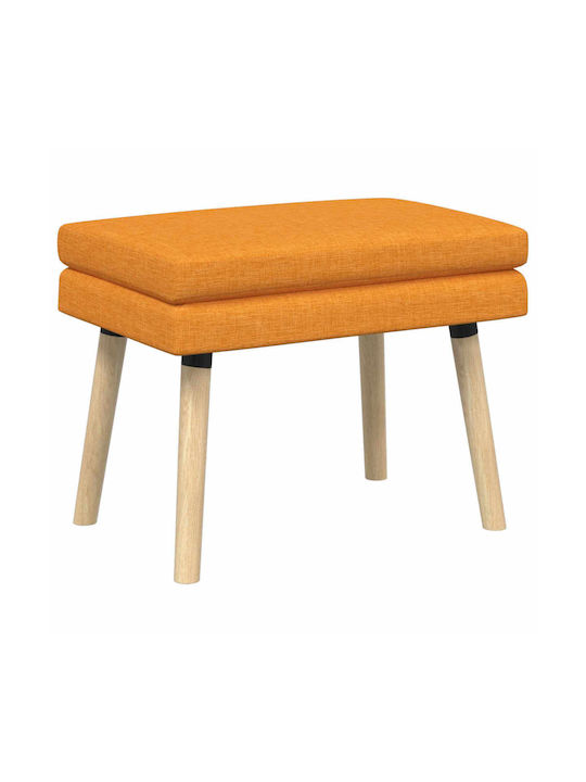 Fabric Upholstered Bench Stool Dark Yellow 60x40x46cm