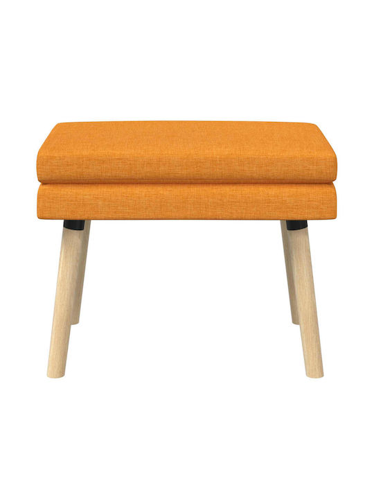 Fabric Upholstered Bench Stool Dark Yellow 60x40x46cm