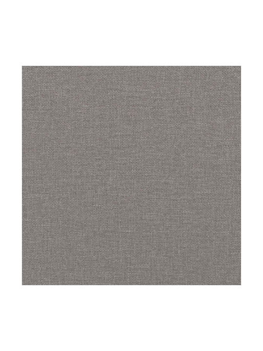 Taupe Stoff Bankhocker 60x40x46cm