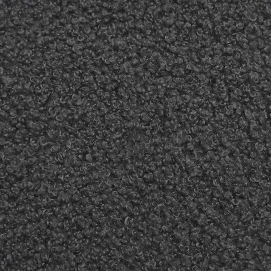 Fabric Upholstered Bench Stool Dark Grey 60x40x45cm