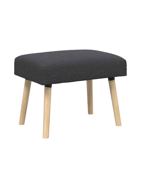 Stoff-Tabouret Mit Dunkelgrauem Stoff 60x40x45cm