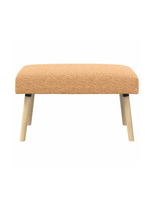 Stoff-Tabouret Beige 80x40x46cm