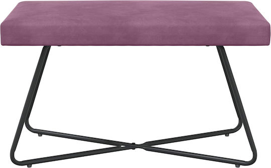Samt Tabouret Lila 80x40x45cm
