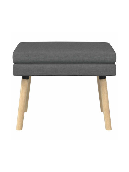 Stoff-Tabouret Mit Dunkelgrauem Stoff 60x40x46cm