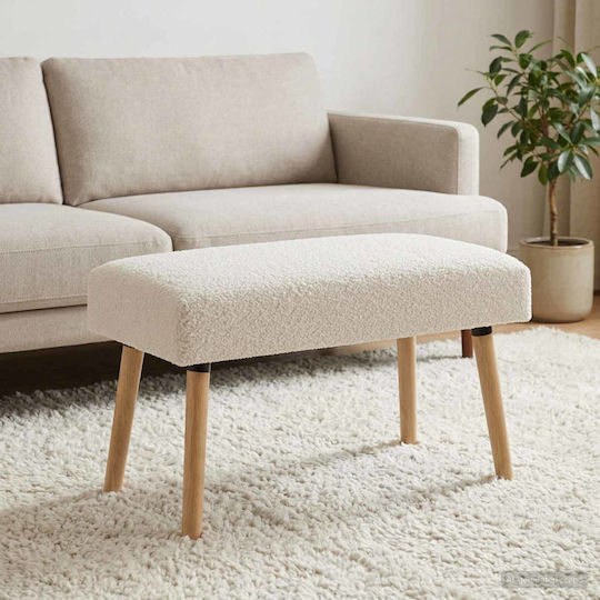 Bench Stool Cream 80x40x46cm Bench Stool Cream 80x40x46cm