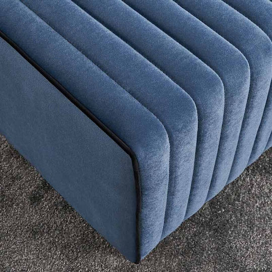 Bankhocker Mabel Blau 80x40x40cm