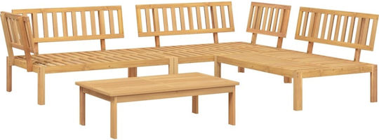 Garten- und Outdoor-Möbelset Wohnzimmer 4 Stück Akazie Garten- und Outdoor-Möbelset Wohnzimmer 4 Stück Akazie