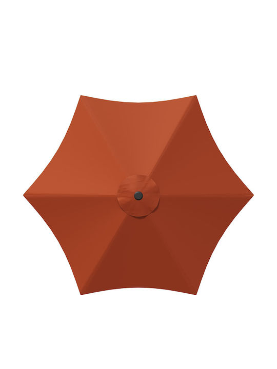 Aluminum Parasol Orange 2.7x2.7xHeight 2.28m