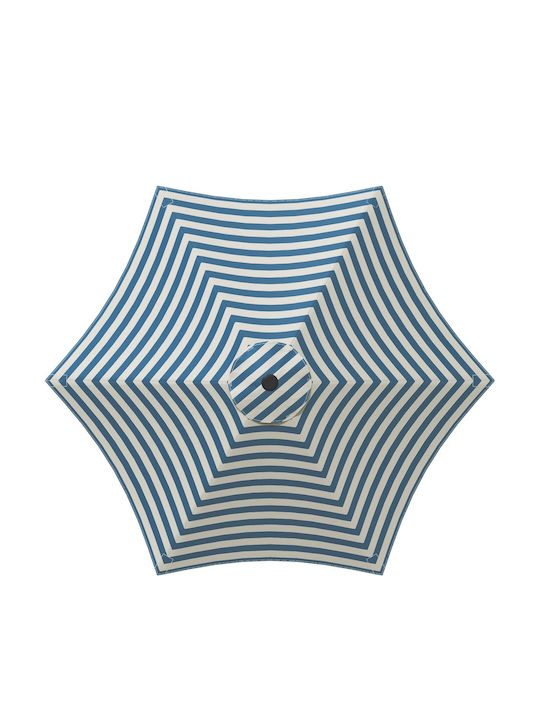 Umbrelă Din Aluminiu Albastră 3x3xÎnălțime 2.35m
