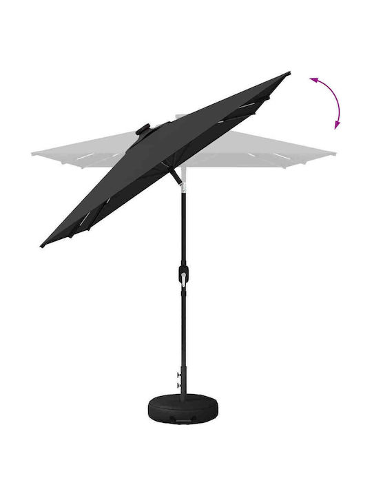 Umbrelă De Aluminiu Gri 3x3xÎnălțime 2.35m