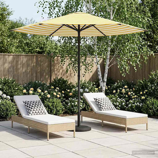 Aluminium Garten- und Terrassen-Sonnenschirm mit Luftschlitz Aluminium Garten- und Terrassen-Sonnenschirm mit Luftschlitz