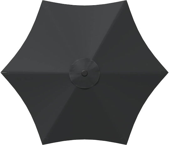 Aluminum Grey Garden & Terrace Parasol 3x3xHeight 2.35m