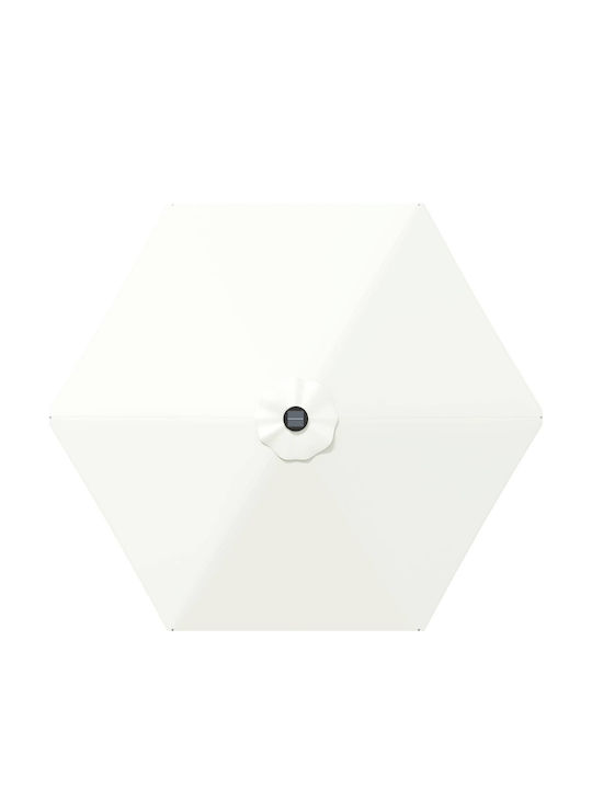 Aluminium Garten- und Terrassen-Sonnenschirm Beige 2,7x2,7xHöhe 2,35 m