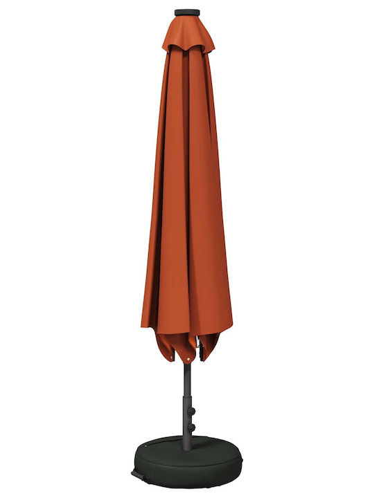 Aluminium Garten- und Terrassen-Sonnenschirm Orange 2,3x2,3xHöhe 2,28 m