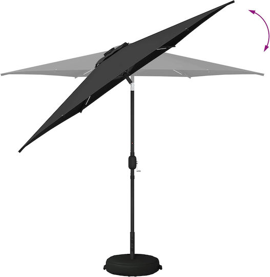 Aluminum Grey Garden & Terrace Parasol 2.7x2.7xHeight 2.35m