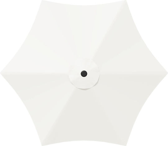 Umbrelă Rotundă Din Aluminiu Bej Φ2.3xÎ2.28m
