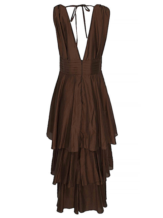 Summer Maxi Dress for Wedding / Christening Chocolate
