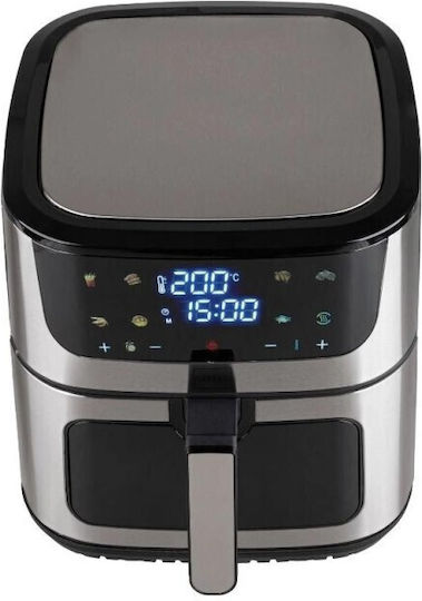 Silver Heißluftfritteuse 8Es Schwarz AGDM-FRY-STLA-003
