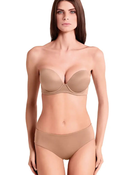 Braunes Büstenhalter Push Up
