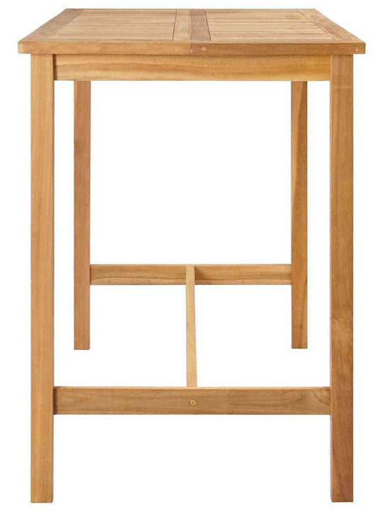 Outdoor Teak Bar Table 150x75x105cm