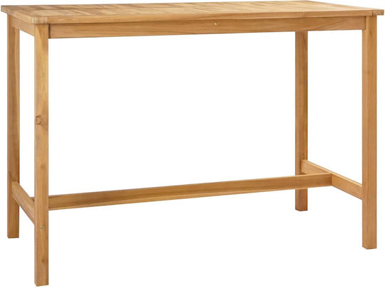 Τραπέζι Μπαρ Εξωτερικού Χώρου από Teak 150x75x105εκ.
