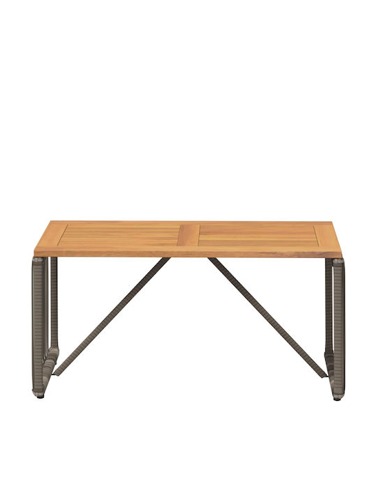 Garten- und Terrassentisch für Kleine Außenräume Grau 80x40x40cm