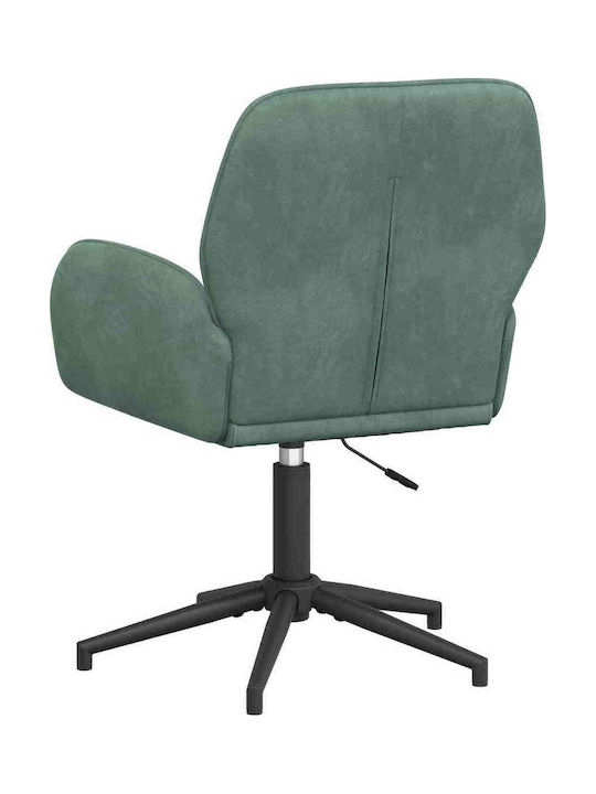 Swivel Visitor Chair with Arms in Green Colour 54x55x90cm 2 Pieces