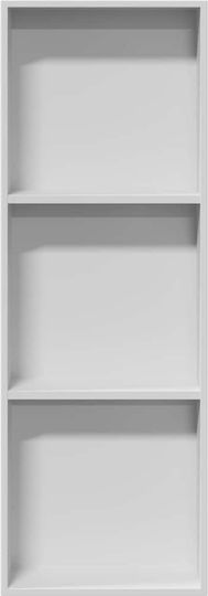 vidaXL Επιτοίχια Ραφιέρα Μπάνιου Μεταλλική 30x9.5x90cm Λευκή